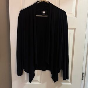 Studio Black Draped Cardigan Sweater